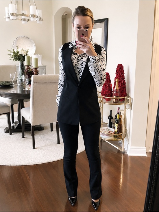 Leith Jackets & Blazers - Leith Black Sleeveless Tailored Vest with Bow detailing XS